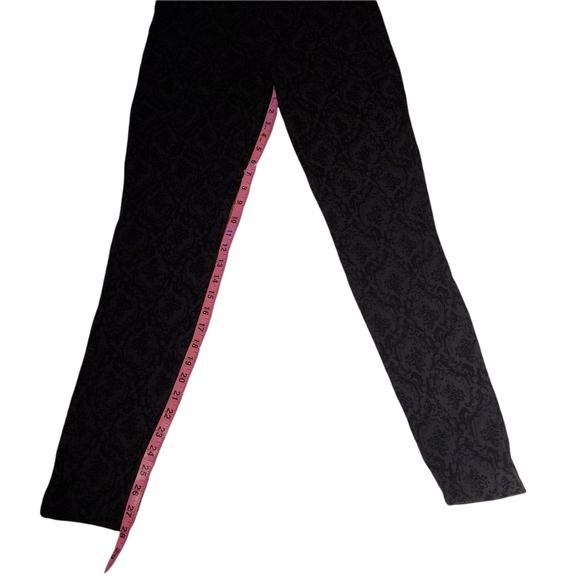 Merona Dressy black leggings with flocking size M - Picture 5 of 9